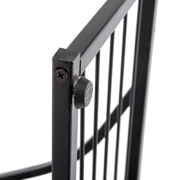 [UK Warehouse] Wrought Iron C-shaped Table with Leaf Pattern, Size: 30.5x21x54cm