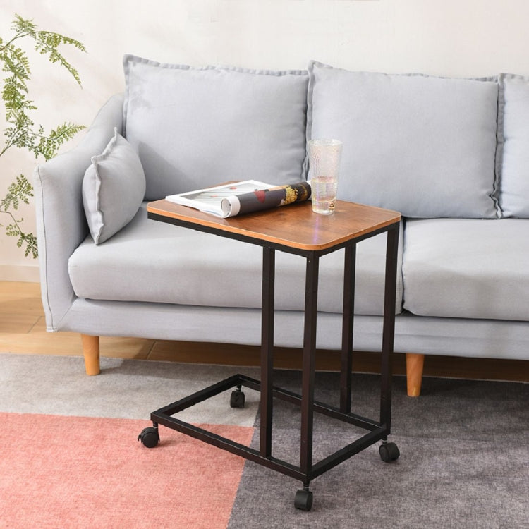 [US Warehouse] Metal Frame Type C Mobile Table with Wheels, Size: 20x14.1x24.6 inch