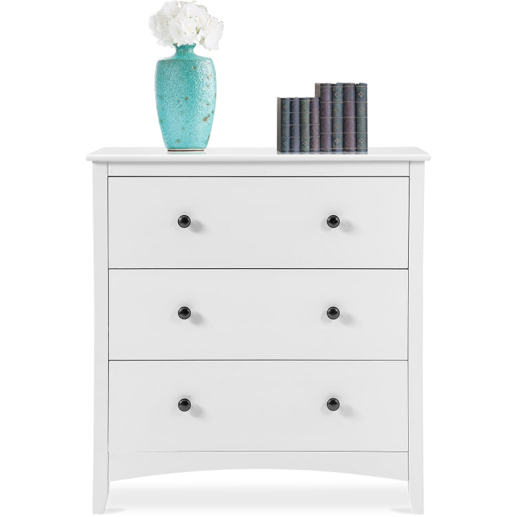 [EU Warehouse] Vintage Dresser Drawer Cabinet, Size: 80 x 41 x 84cm(White)