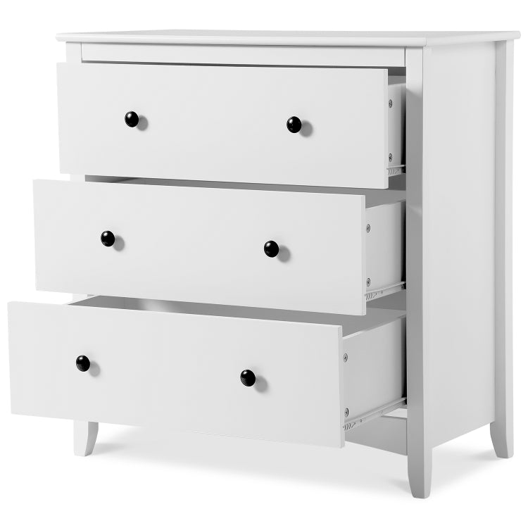 [EU Warehouse] Vintage Dresser Drawer Cabinet, Size: 80 x 41 x 84cm(White)