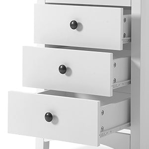 [EU Warehouse] Bedroom Bedside Table with 3 Drawers, Size: 45 x 36 x 61cm(White)