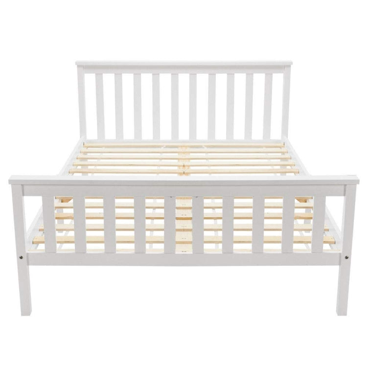 [EU Warehouse] Adult and Child White Pine Double Bed, Size: 140x200cm