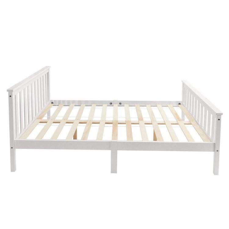 [EU Warehouse] Adult and Child White Pine Double Bed, Size: 140x200cm
