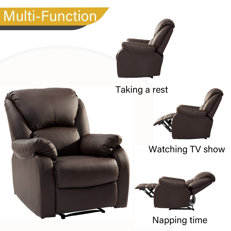 [EU Warehouse] Modern Family Lounge Game Theater Leather Armchair Sofa, Only Send to German Warehouse (Brown)