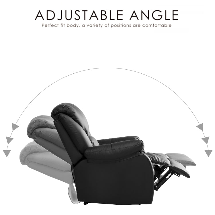 [EU Warehouse] Modern Family Lounge Game Theater Leather Armchair Sofa, Only Send to German Warehouse (Black)