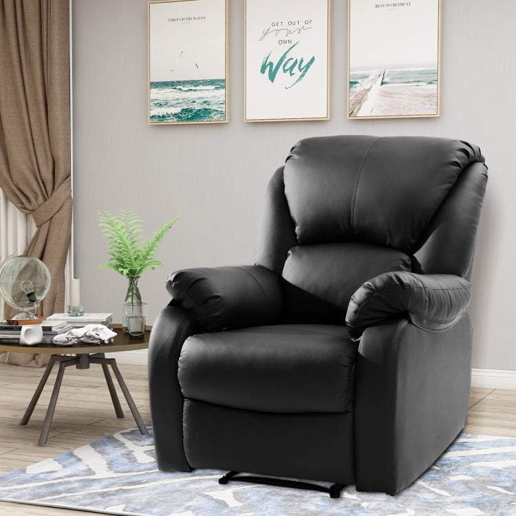 [EU Warehouse] Modern Family Lounge Game Theater Leather Armchair Sofa, Only Send to German Warehouse (Black)