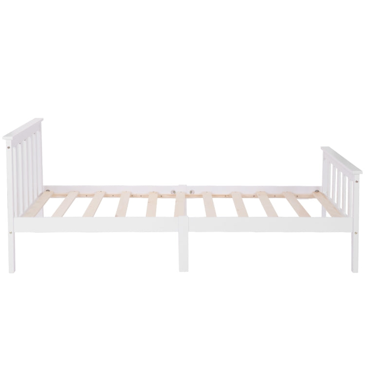 [EU Warehouse] Modern and Simple White Solid Pine Single Bed, Size: 200 x 90cm