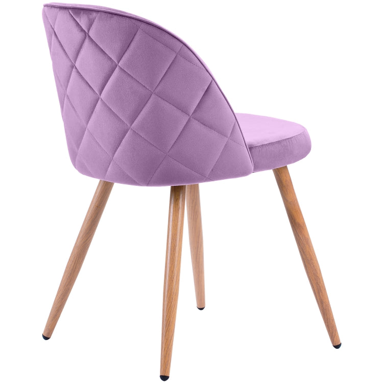[EU Warehouse] 2 PCS/Set WF190948LAA Simple and Fashionable Dining Chair Living Room Leisure Velvet Upholstered Chair