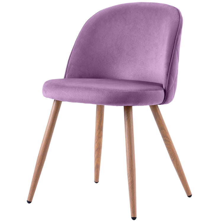 [EU Warehouse] 2 PCS/Set WF190948LAA Simple and Fashionable Dining Chair Living Room Leisure Velvet Upholstered Chair