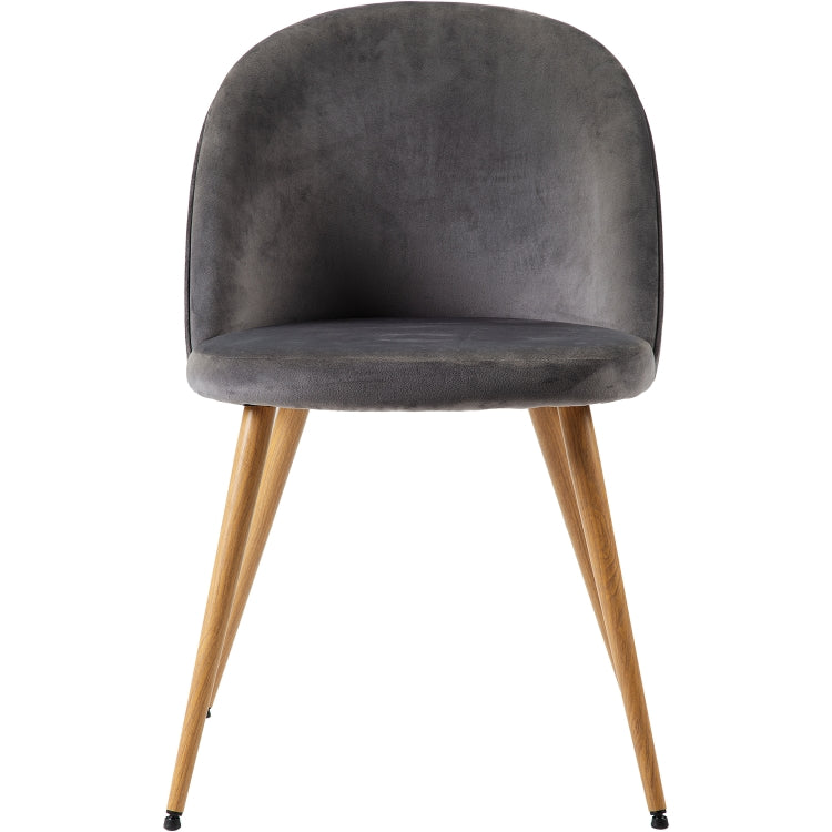 [EU Warehouse] 2 PCS/Set WF190948HAA Simple and Fashionable Dining Chair Living Room Leisure Velvet Upholstered Chair