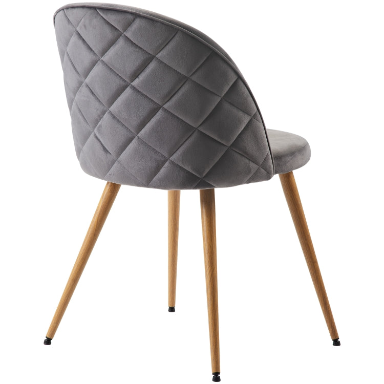 [EU Warehouse] 2 PCS/Set WF190948HAA Simple and Fashionable Dining Chair Living Room Leisure Velvet Upholstered Chair