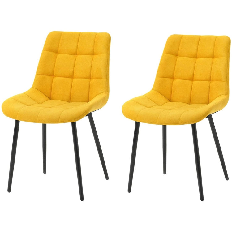 [EU Warehouse] 2 PCS/Set WF191895AAG Simple and Fashionable Casual Dining Chair Fabric Upholstered Chair