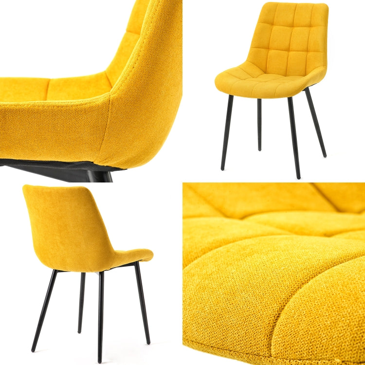 [EU Warehouse] 2 PCS/Set WF191895AAG Simple and Fashionable Casual Dining Chair Fabric Upholstered Chair