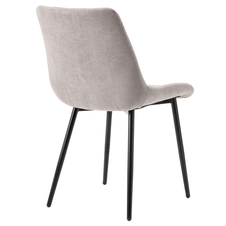 [EU Warehouse] 2 PCS/Set WF191895AAH Simple and Fashionable Casual Dining Chair Fabric Upholstered Chair