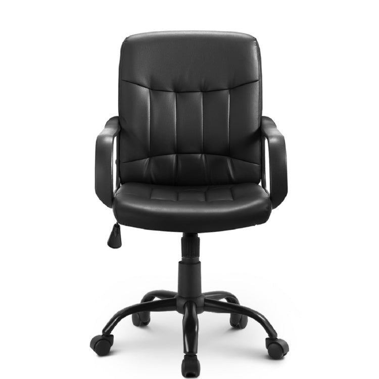 [EU Warehouse] PP035851BAA Office Chair Leatherette Office Chair Height Adjustable Swivel Chair for Office / Living Room