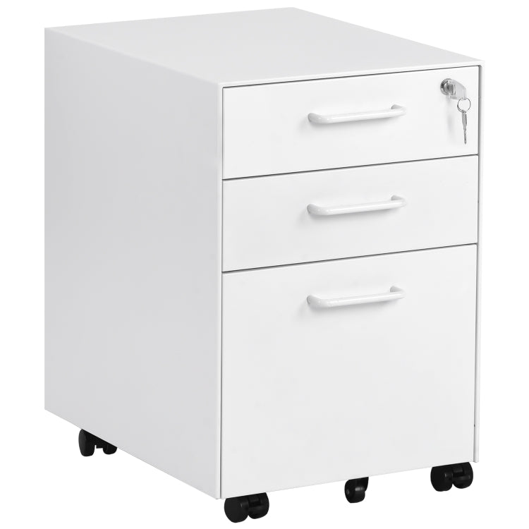 [EU Warehouse] MX193011WAA Mobile Multifunctional File Organizing Drawer Cabinet with Lock, only Send to German Warehouse