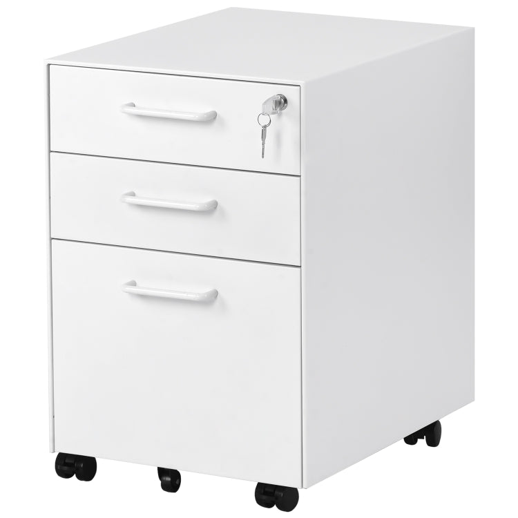 [EU Warehouse] MX193011WAA Mobile Multifunctional File Organizing Drawer Cabinet with Lock, only Send to German Warehouse
