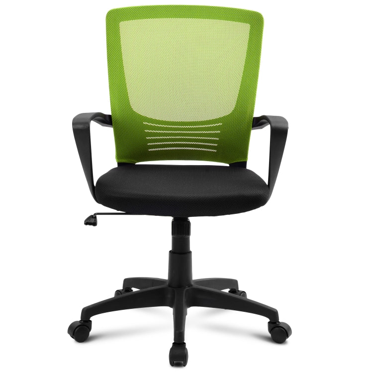 [EU Warehouse] Height Adjustable Office Rotating Computer Chair (Green)