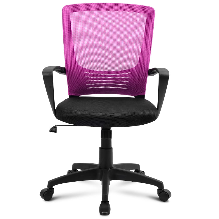 [EU Warehouse] Height Adjustable Office Rotating Computer Chair (Pink)