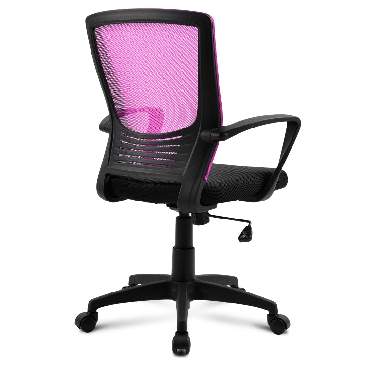 [EU Warehouse] Height Adjustable Office Rotating Computer Chair (Pink)