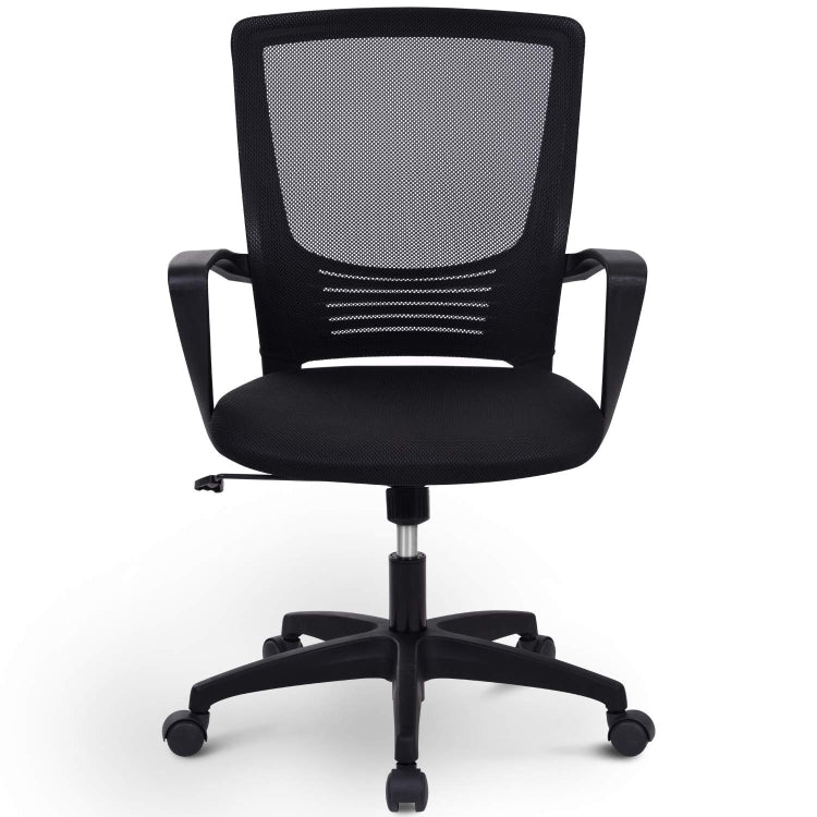 [EU Warehouse] Height Adjustable Office Rotating Computer Chair (Black)