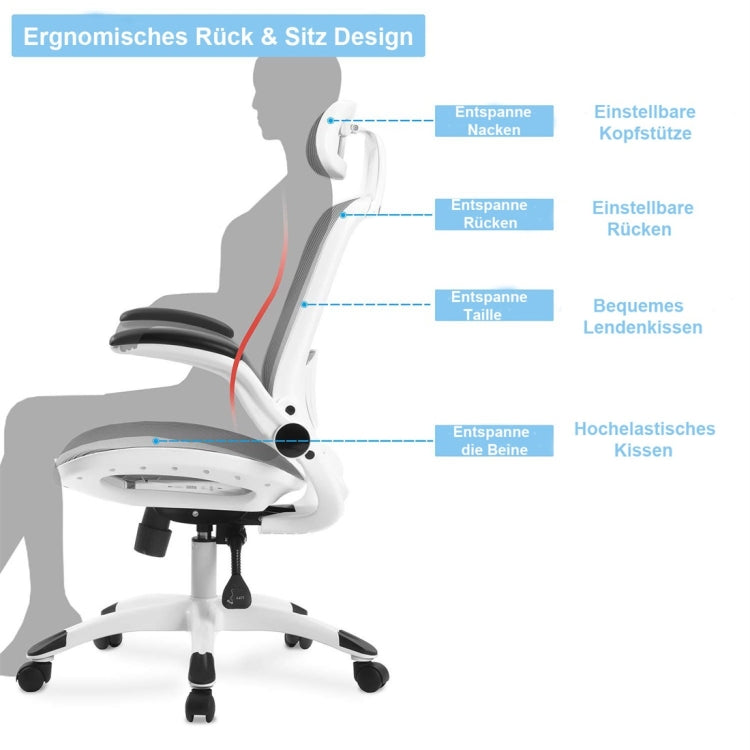 [EU Warehouse] Height Adjustable Office Rotating Computer Chair