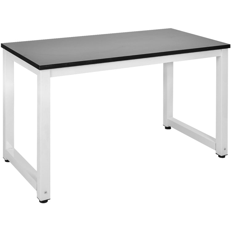 [EU Warehouse] Simple Wooden Wrought Iron Office Desk Computer Table (Black)