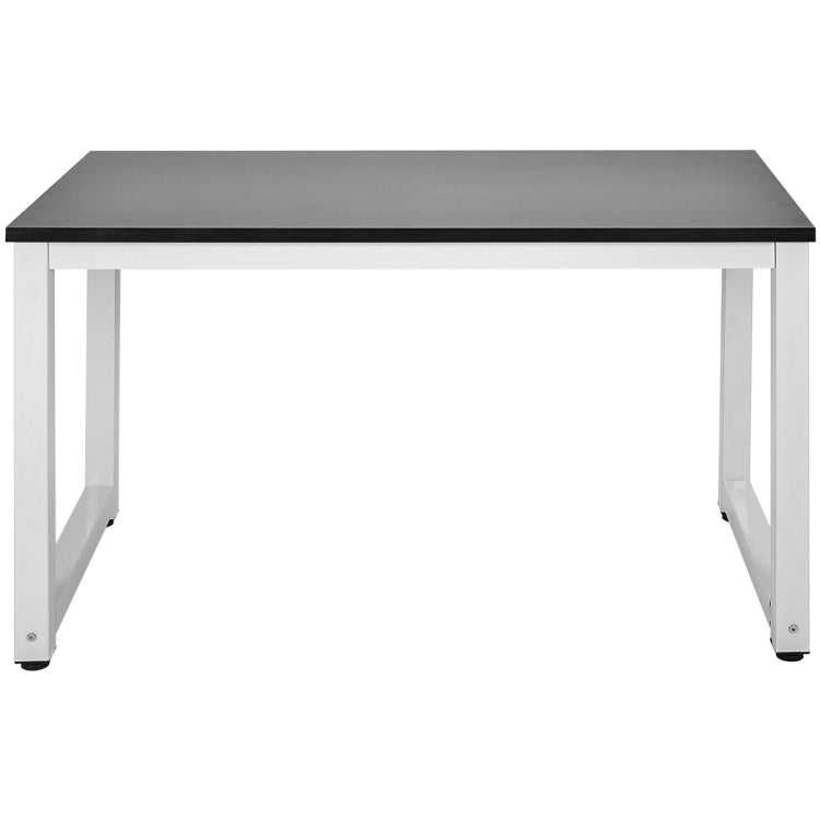 [EU Warehouse] Simple Wooden Wrought Iron Office Desk Computer Table (Black)