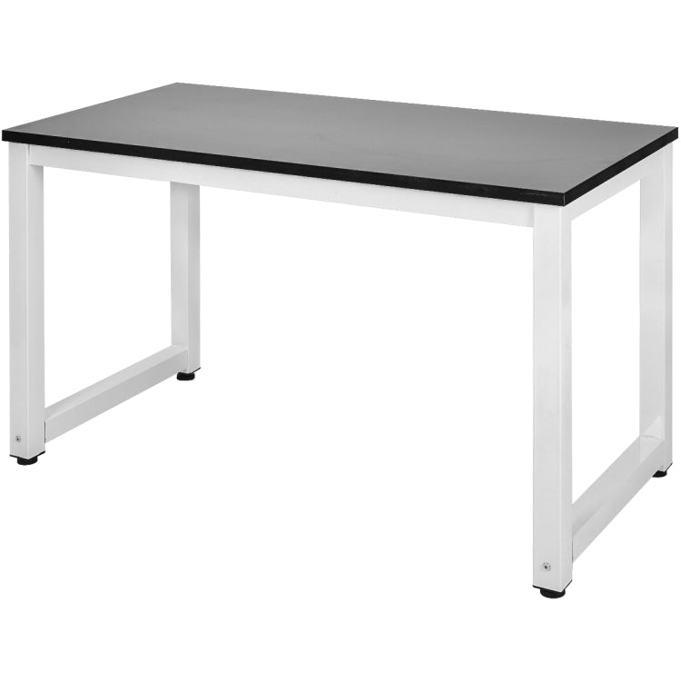 [EU Warehouse] Simple Wooden Wrought Iron Office Desk Computer Table (Black)