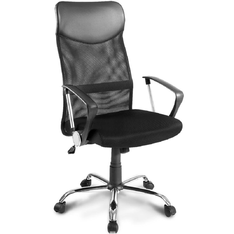 [EU Warehouse] Office Swivel Computer Chair with Headrest/Mesh Backrest/Rocker Function/Fixed Armrest/Height Adjustable