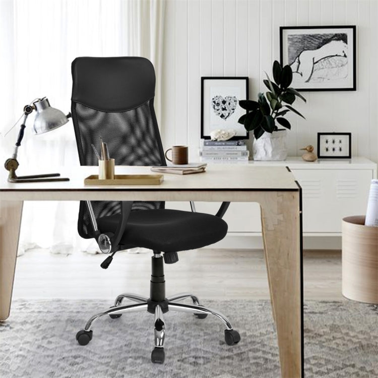 [EU Warehouse] Office Swivel Computer Chair with Headrest/Mesh Backrest/Rocker Function/Fixed Armrest/Height Adjustable