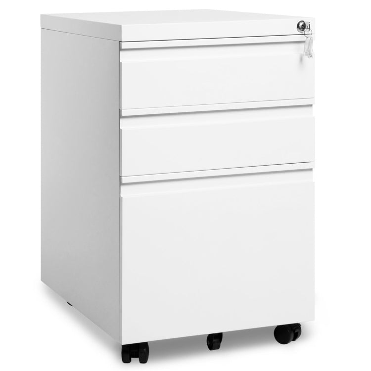 [EU Warehouse] Mobile Multifunctional File Organizing Drawer Cabinet with Lock