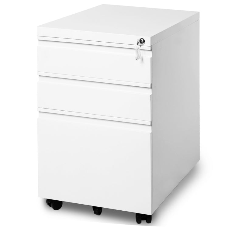 [EU Warehouse] Mobile Multifunctional File Organizing Drawer Cabinet with Lock