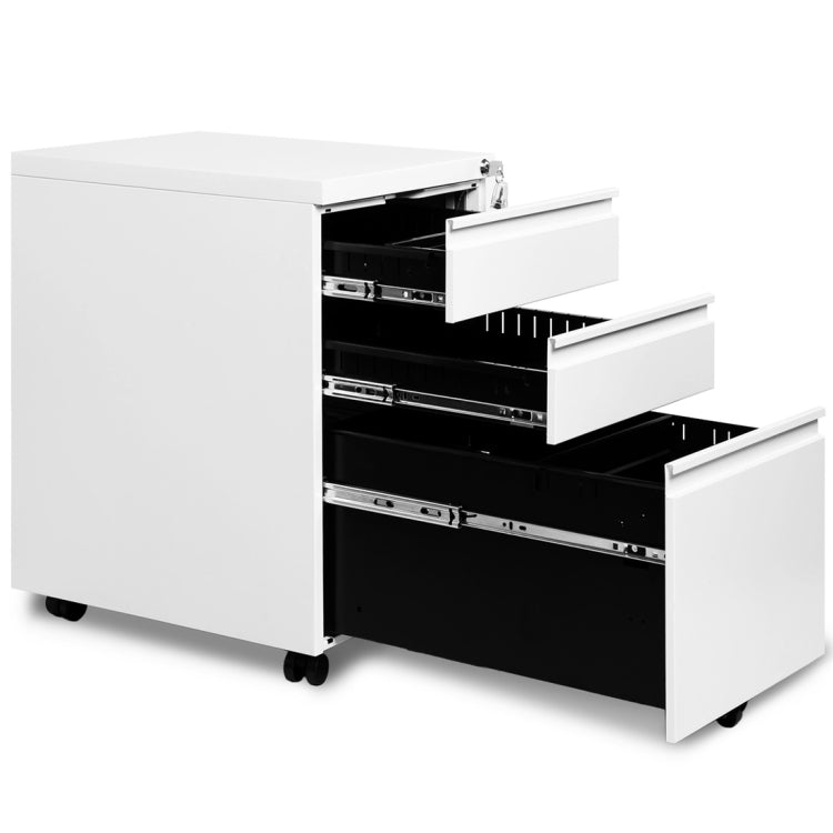 [EU Warehouse] Mobile Multifunctional File Organizing Drawer Cabinet with Lock