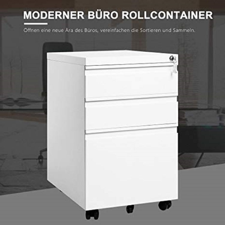 [EU Warehouse] Mobile Multifunctional File Organizing Drawer Cabinet with Lock