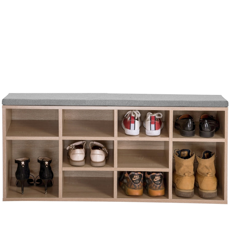 [EU Warehouse] Home Hallway Bedroom Entrance Area Shoe Cabinet with 10 Compartments, Size: 103.5x30x48cm