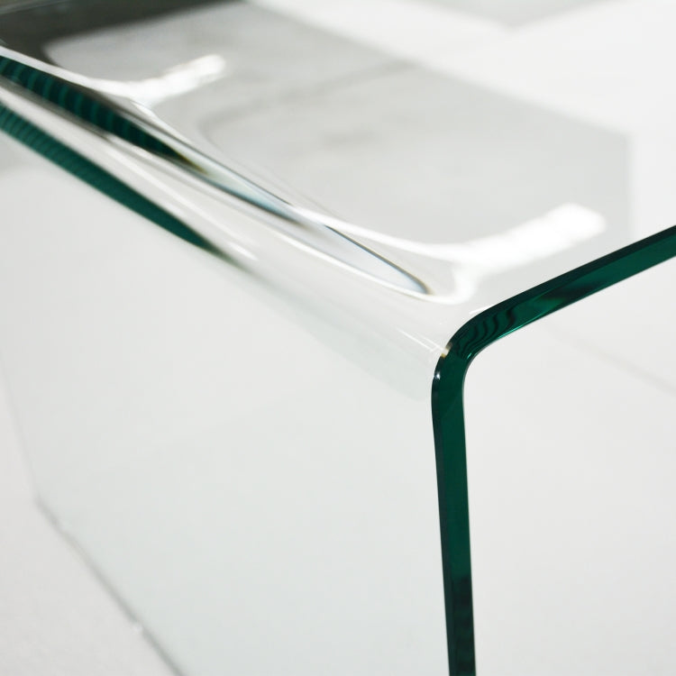 [US Warehouse] Living Room Glass Coffee Table, Size: 39.38x19.69x13.78 inch