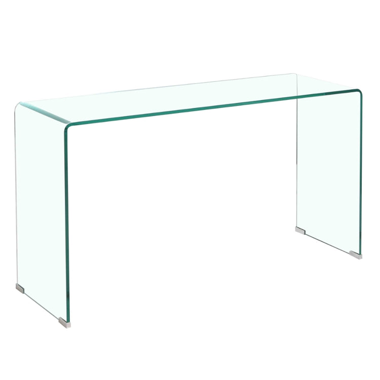 [US Warehouse] Tempered Glass Sofa Table with Rounded Edges, Size: 43.3x13.78x29.53 inch