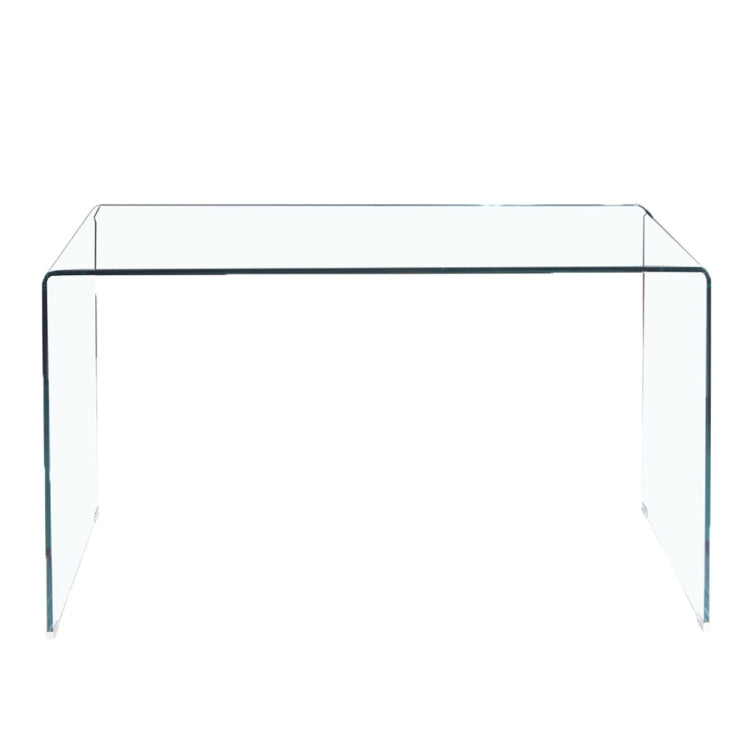 [US Warehouse] Tempered Glass Sofa Table with Rounded Edges, Size: 43.3x13.78x29.53 inch