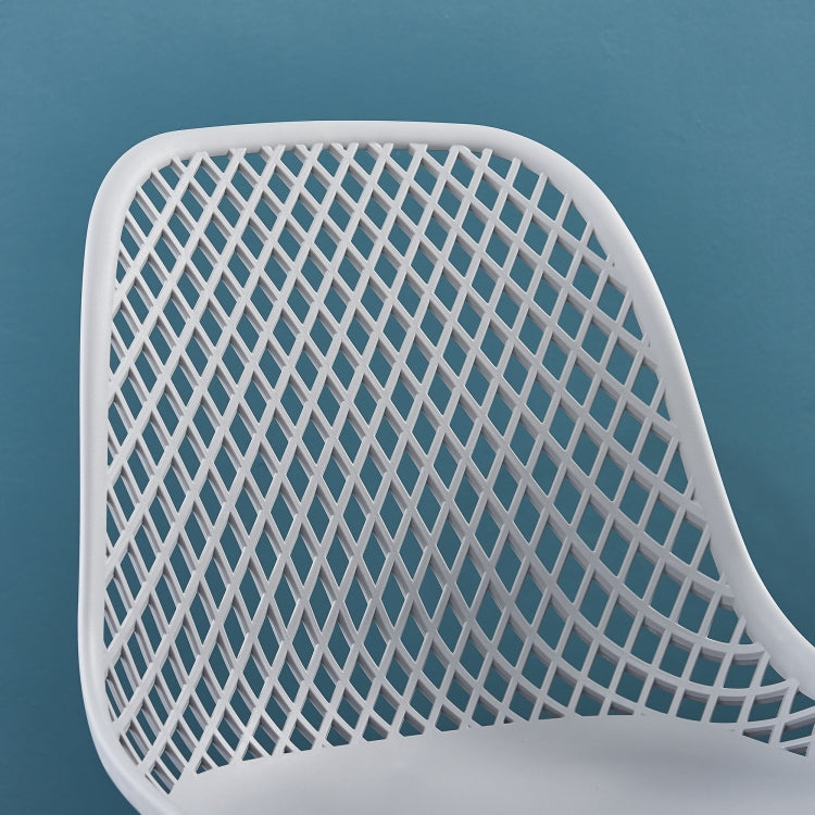[US Warehouse] 2 PCS Plastic Dining Chairs, Size: 54 x 46.5 x 83.5cm(Grey)