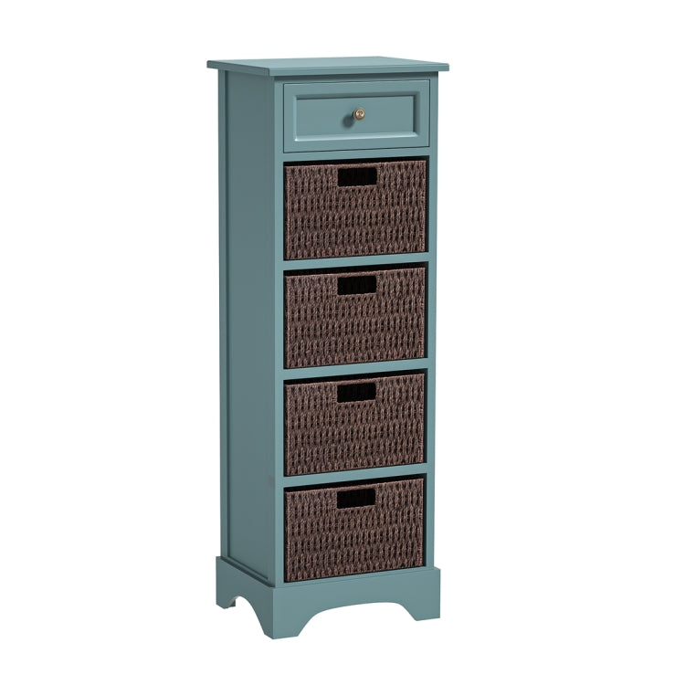 [US Warehouse] Storage Cabinet with 1 Drawers & 4 Baskets for Kitchen / Dining / Entrance / Bedroom, Size: 14.96x11.81x44.88 inch