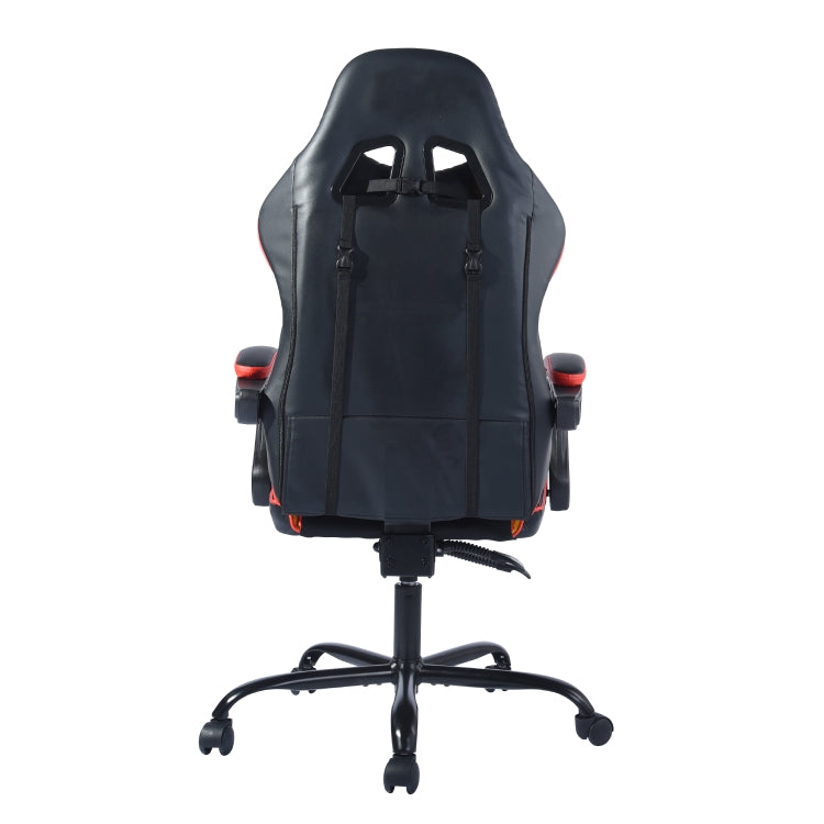 [US Warehouse] Ergonomic 180 Degrees Adjustable Swivel Task Chairs with Headrest & Lumbar Support(Red)