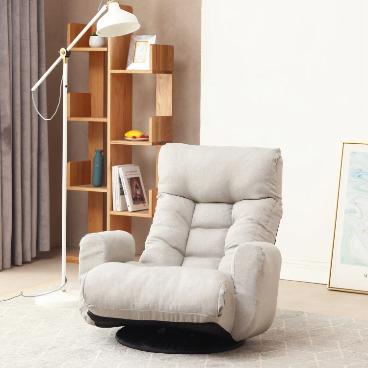 [US Warehouse] Adjustable Head and Waist 360 Degree Rotatable Sofa Chairs(Grey)