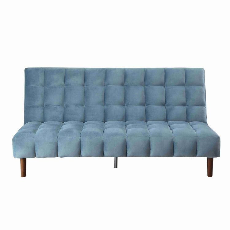 [US Warehouse] Velvet Adjustable Home Sofa, Size: 76x40x37 inch(Blue)