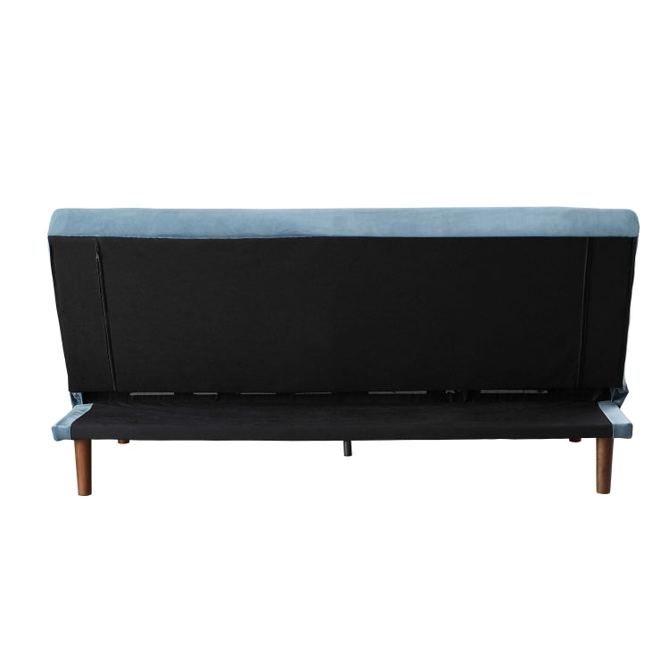 [US Warehouse] Velvet Adjustable Home Sofa, Size: 76x40x37 inch(Blue)