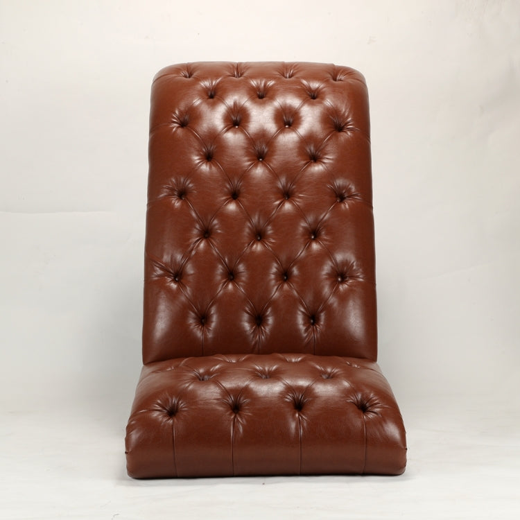 [US Warehouse] Home Indoor Leather Chaise Lounge, Size: 69.75x29x33.75 inch(Brown)