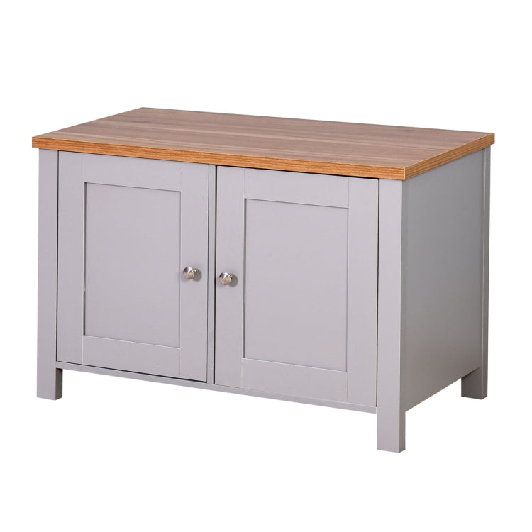 [US Warehouse] Living Room Storage Cabinet with 2 Doors, Size: 35.04x15.75x23.62 inch(Grey)