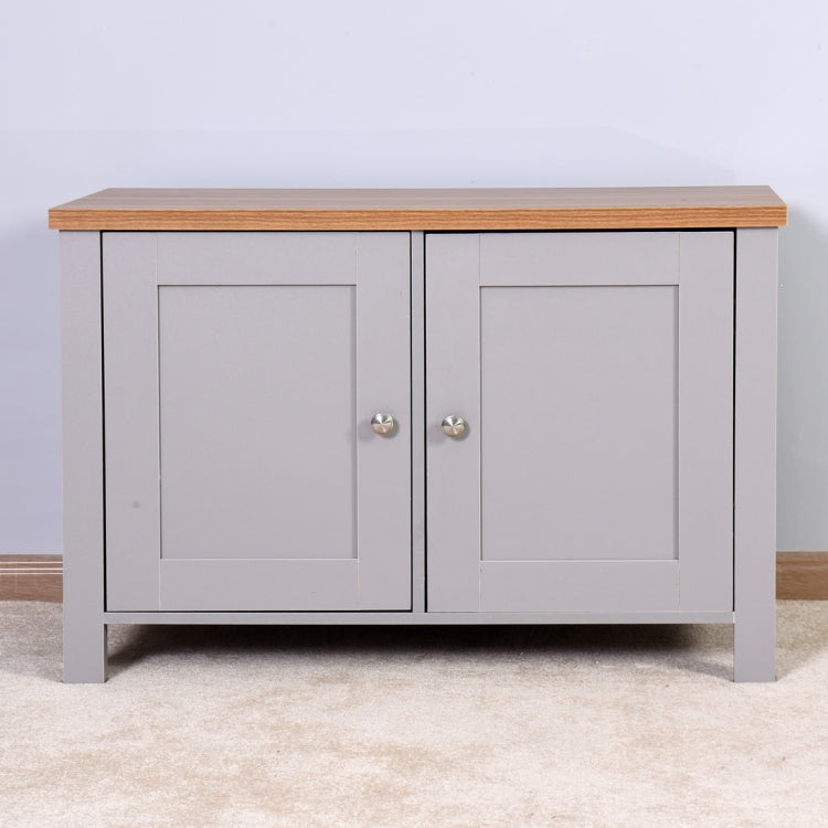 [US Warehouse] Living Room Storage Cabinet with 2 Doors, Size: 35.04x15.75x23.62 inch(Grey)