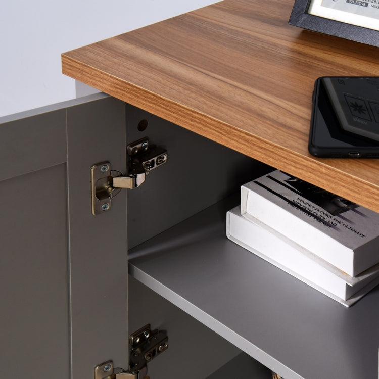 [US Warehouse] Living Room Storage Cabinet with 2 Doors, Size: 35.04x15.75x23.62 inch(Grey)