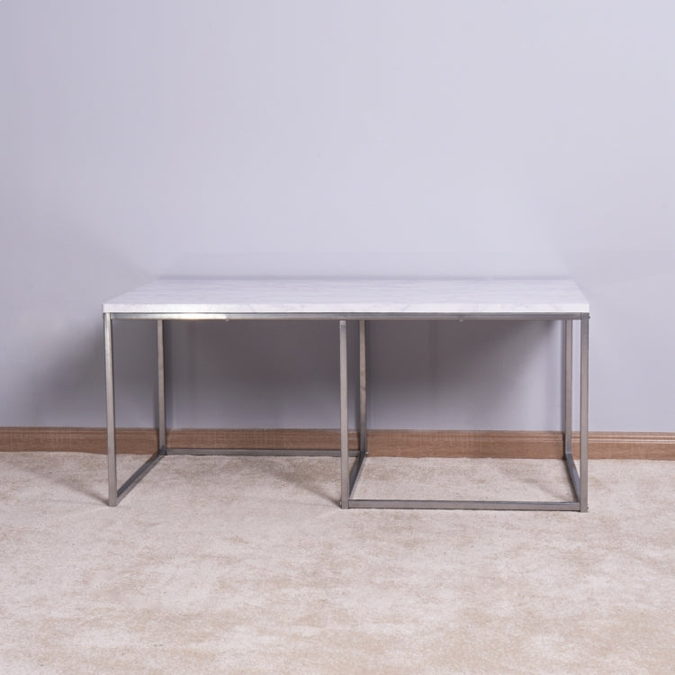 [US Warehouse] Living Room Coffee Table with MDF Top, Size: 40.55x21.65x17.7 inch(White)